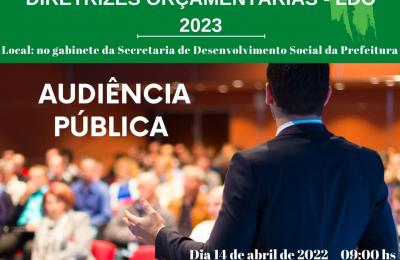 CONVITE AUDI&Ecirc;NCIA P&Uacute;BLICA!