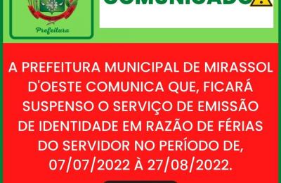 Comunicado!