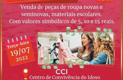BAZAR NO CCI, Centro de Conviv&ecirc;ncia do Idoso!