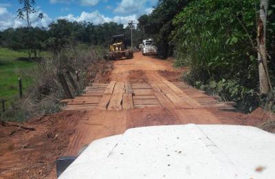Prefeitura de Mirassol D Oeste reconstr&oacute;i ponte em tempo recorde