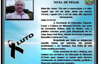 NOTA DE PESAR
