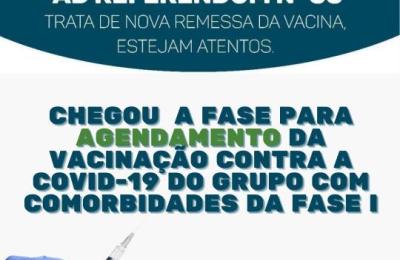 VACINA&Ccedil;&Atilde;O CONTRA A COVID-19 - GRUPO PRIORIT&Aacute;RIO COM COMORBIDADES