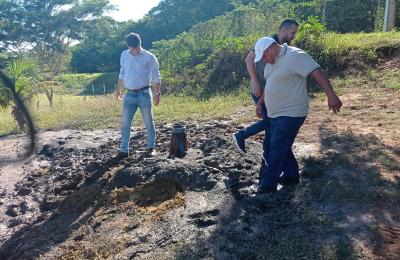 1&deg; Po&ccedil;o Artesiano furado na Gest&atilde;o H&eacute;ctor Alvares, Prefeito de Mirassol d'Oeste!