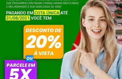 IPTU 2021 VENCE DIA 31/08