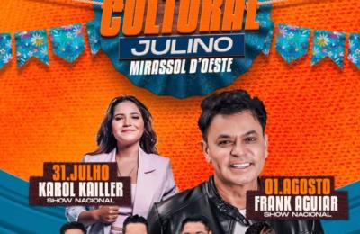 Festival Cultural Julino movimenta Mirassol d&rsquo;Oeste com m&uacute;sica, cultura e tradi&ccedil;&atilde;o