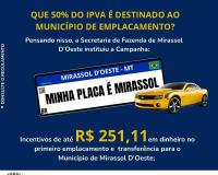 Campanha Minha PLACA &Eacute; MIRASSOL!