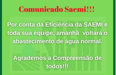 Aten&ccedil;&atilde;o, Comunicado SAEMI!!!