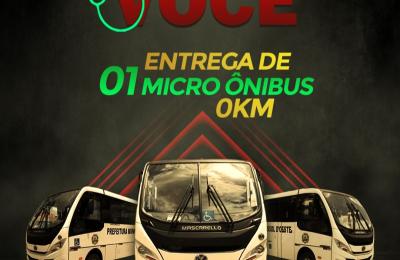 PREFEITURA DE MIRASSOL FAZ ENTREGA DE UM MICRO-&Ocirc;NIBUS PARA A SA&Uacute;DE