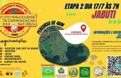 CIRCUITO MIRADOLENSE DE CAMINHADA NA NATUREZA!