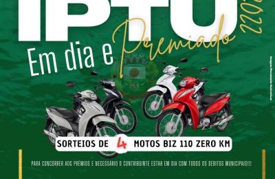 IPTU EM DIA E PREMIADO!