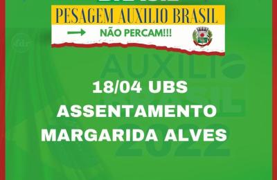 PESAGEM AUXILIO BRASIL!!!