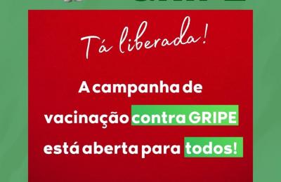Vacina contra INFLUENZA (GRIPE) liberada para todos.