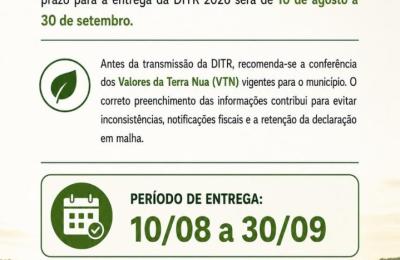 ITR 2026: prazo para produtores rurais