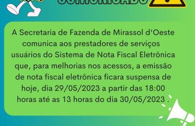 A SECRETARIA DE FAZENDA COMUNICA!
