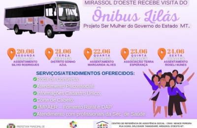 &Ocirc;NIBUS LIL&Aacute;S &ndash; Projeto Ser Mulher do Governo do Estado