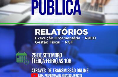 Relat&oacute;rio de  Gest&atilde;o Fiscal (RGF) e do Relat&oacute;rio Resumido de Execu&ccedil;&atilde;o Or&ccedil;ament&aacute;ria (RREO).