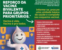 DOSE BIVALENTE COVID-19 PARA GRUPOS PRIORIT&Aacute;RIOS!