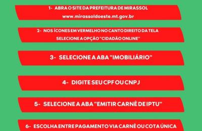 COMO RETIRAR O CARN&Ecirc; DE IPTU PELO SITE?